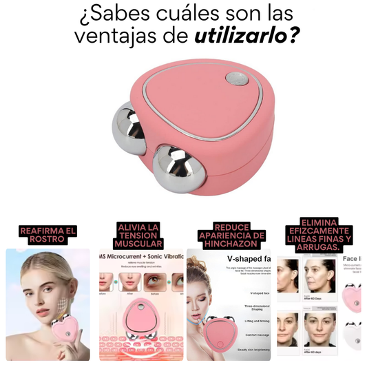 Masageador Facial Microcorriente Electrico
